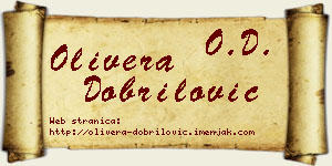 Olivera Dobrilović vizit kartica